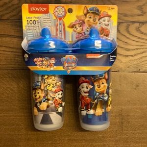 NEW Playtex Nickelodeon PAW PATROL 2 pack sippy drink cups
